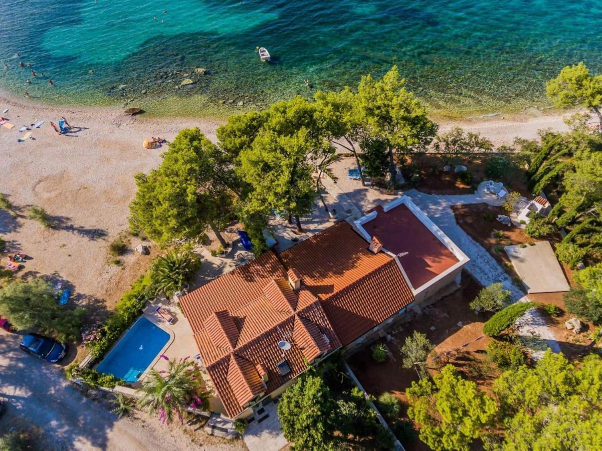 Deluxe Villa Sirena On The Beach With Pool Supetar Dış mekan fotoğraf